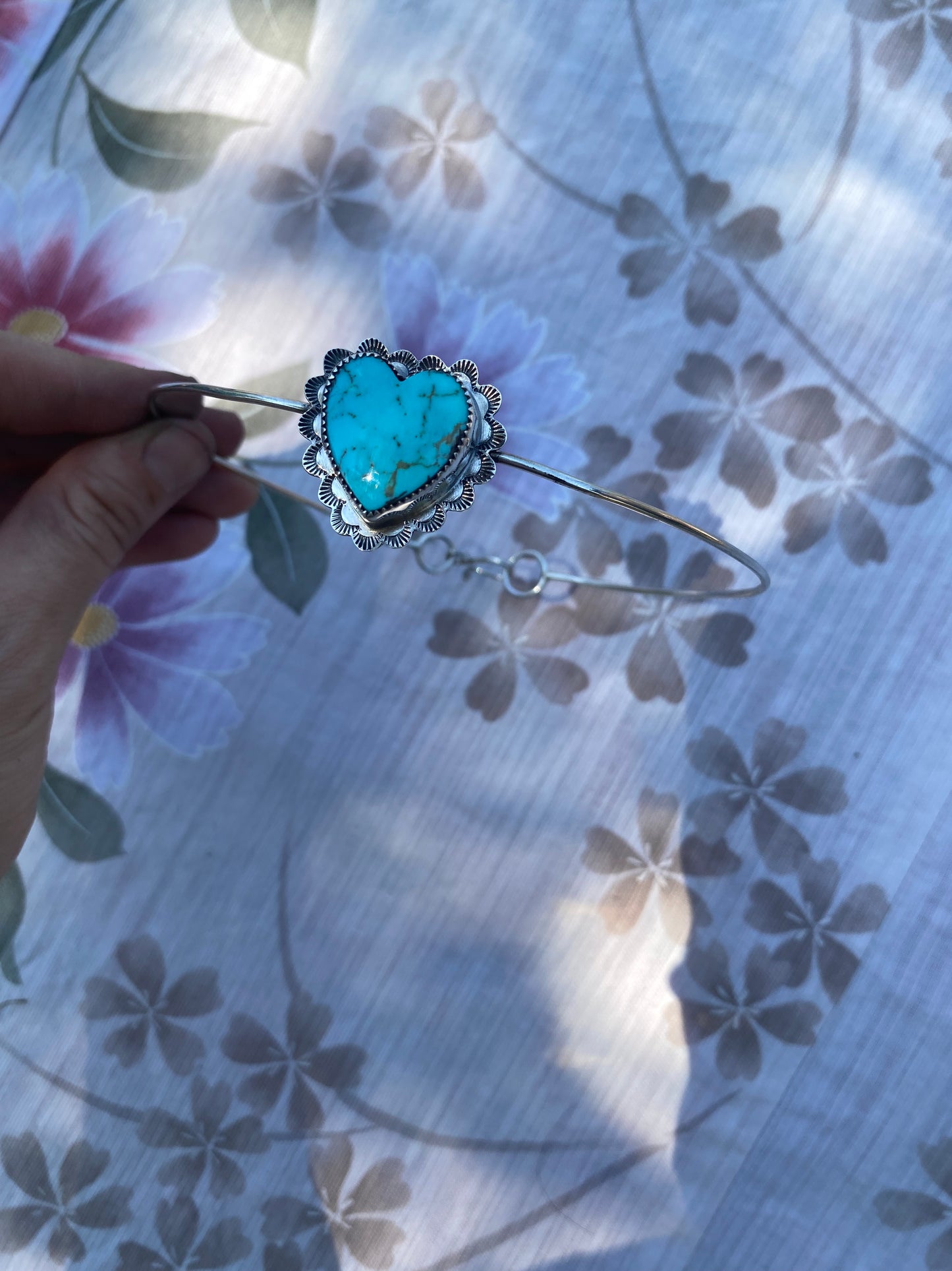 Turquoise Doily choker