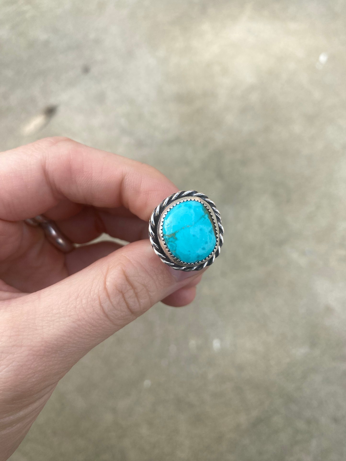 Classic turquoise ring