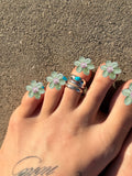 Turquoise Toe Rings