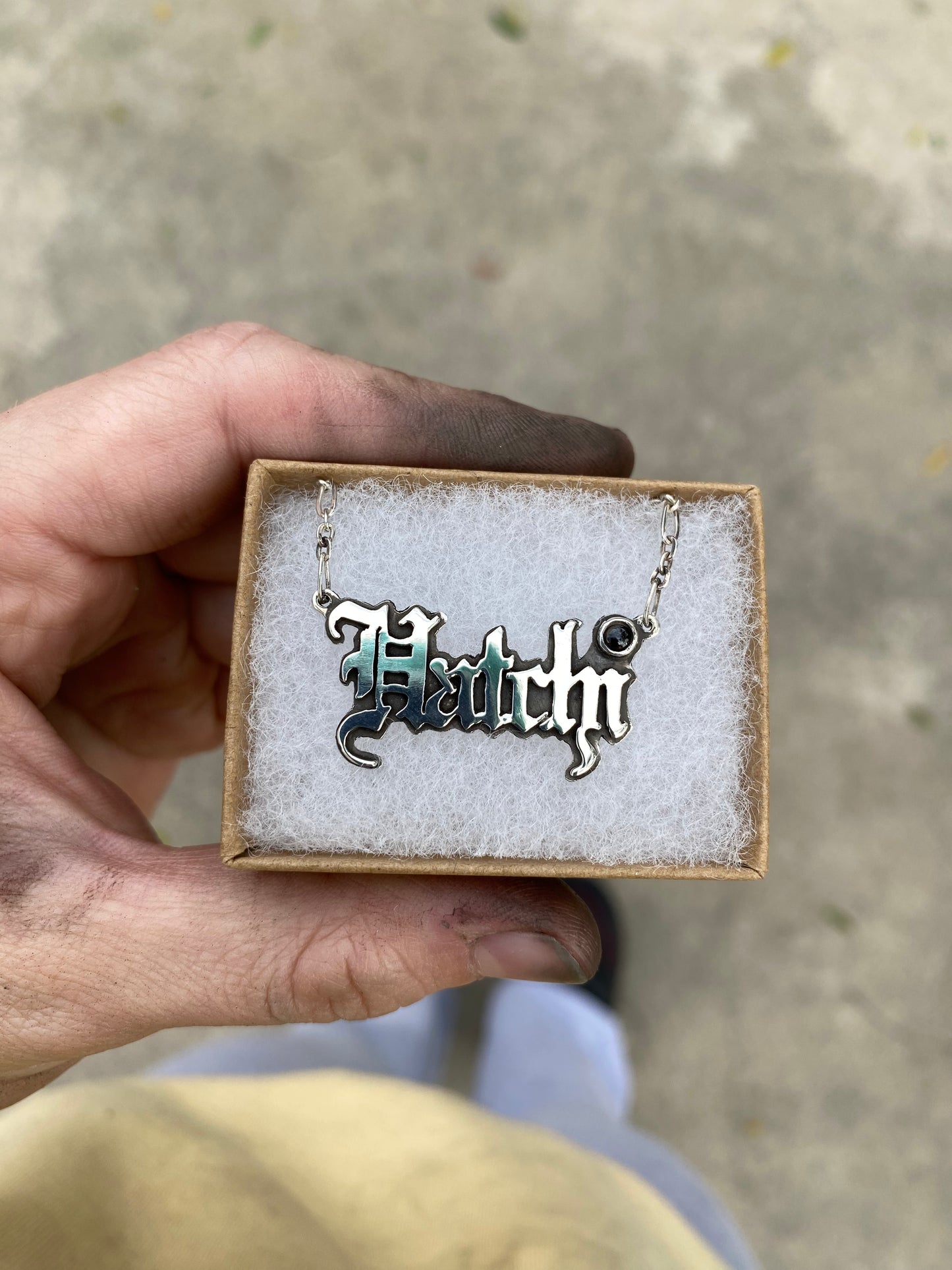 Old English Namplate